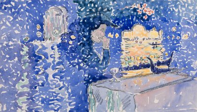 Venecia: Noche del Festival del Redentor, 1903 de Henri Edmond Cross