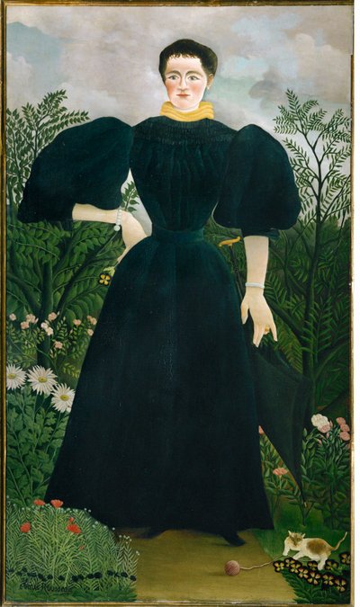 Portrait de Mme M. (óleo sobre lienzo) de Henri Emilien Rousseau