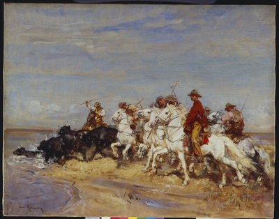 Reuniendo el ganado de Henri Emilien Rousseau