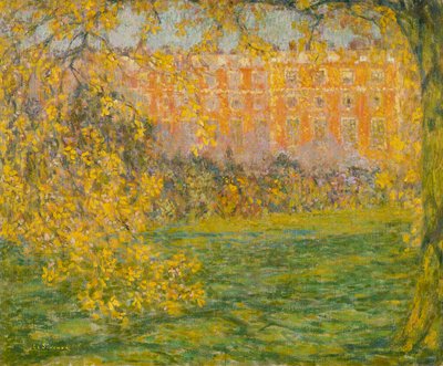 Otoño, Hampton Court de Henri Eugene Augustin Le Sidaner