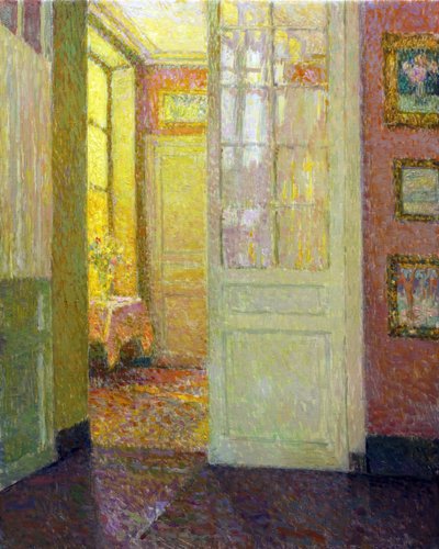 Interior. Luz de ventana de Henri Eugene Augustin Le Sidaner