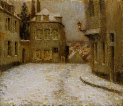 Nieve, Montmartre de Henri Eugene Augustin Le Sidaner