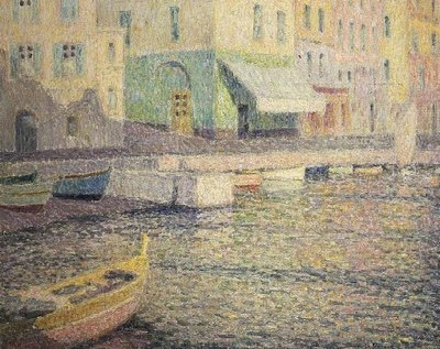 Puerto en Villefranche Sur Mer de Henri Eugene Augustin Le Sidaner