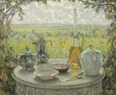 Postimpresionismo: Mesa, primavera de Henri Eugene Augustin Le Sidaner