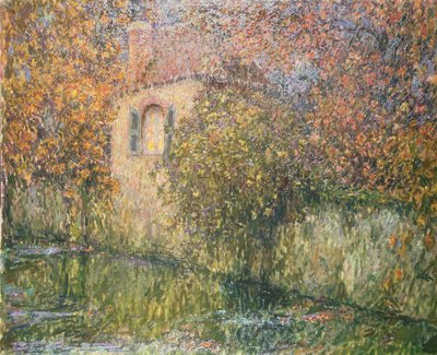 La casa junto al río de Henri Eugene Augustin Le Sidaner