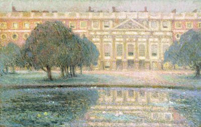 El Palacio, Mañana de Verano (Hampton Court) de Henri Eugene Augustin Le Sidaner