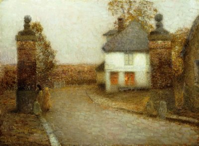 Los pilares, Gerberoy; Les Piliers, Gerberoy de Henri Eugene Augustin Le Sidaner
