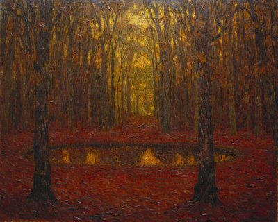 El Estanque en Versalles en Otoño de Henri Eugene Augustin Le Sidaner