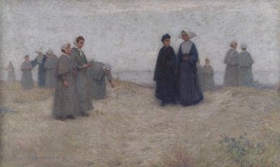 El paseo de los huérfanos, 1888 de Henri Eugene Augustin Le Sidaner
