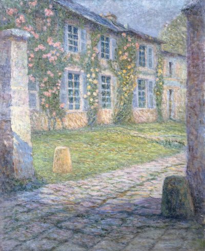 La Casa Rosa en Versalles de Henri Eugene Augustin Le Sidaner