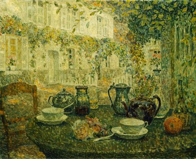 La Mesa de Piedra de Henri Eugene Augustin Le Sidaner