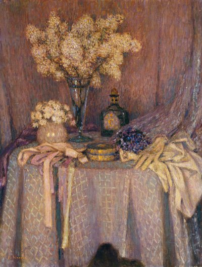 La Mesa, Armonía Púrpura de Henri Eugene Augustin Le Sidaner