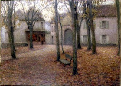 El pueblo en otoño de Henri Eugene Augustin Le Sidaner