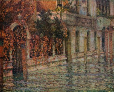 Le Palais Blanc, Otoño, Venecia de Henri Eugene Le Sidaner