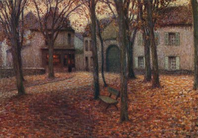 El Pueblo en Otoño, c. 1915 de Henri Eugene Le Sidaner