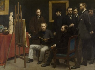Un estudio en Les Batignolles de Henri Fantin-Latour