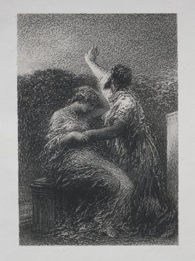 El mago Baltasar y Fatime de Henri Fantin-Latour