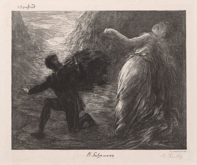 Manfredo y Astarté de Henri Fantin-Latour