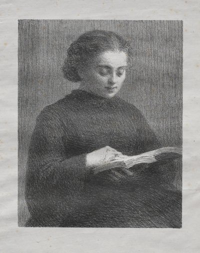 Lectura: Retrato de la hermana del artista de Henri Fantin-Latour