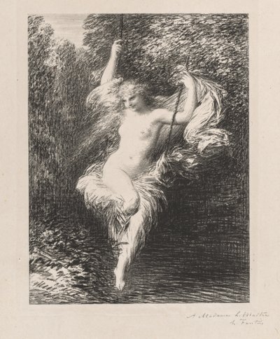 Sarah la Bañista de Henri Fantin-Latour