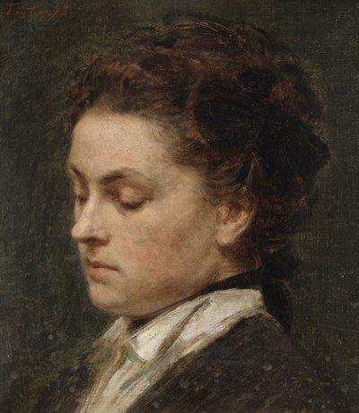 Estudio para el retrato de Victoria Dubourg, esposa del artista de Henri Fantin-Latour