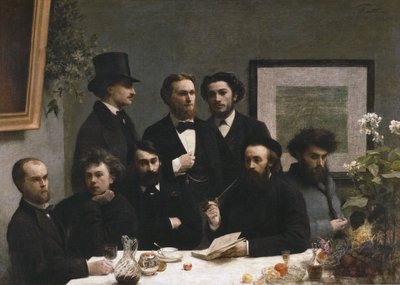 Un rincón de la mesa de Henri Fantin-Latour