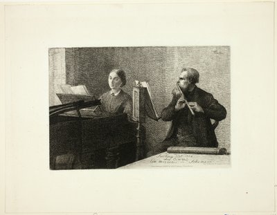 Una pieza de Schumann de Ignace Henri Jean Fantin Latour