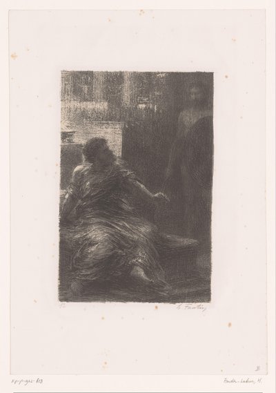 Eneas ve el fantasma de Héctor
La Prise de Troie. Acto II. Aparición de Héctor
Vida y obra de Hector Berlioz (título de la serie) de Ignace Henri Jean Fantin Latour