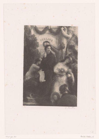 Figuras alegóricas en la tumba de Berlioz
Apothéose
Vida y obra de Hector Berlioz (título de la serie) de Ignace Henri Jean Fantin Latour