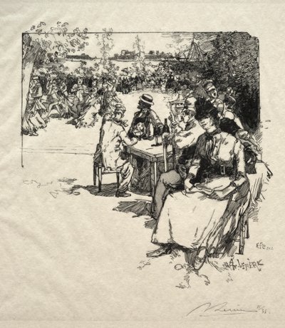 Baile en Point-du-Jour de Ignace Henri Jean Fantin Latour