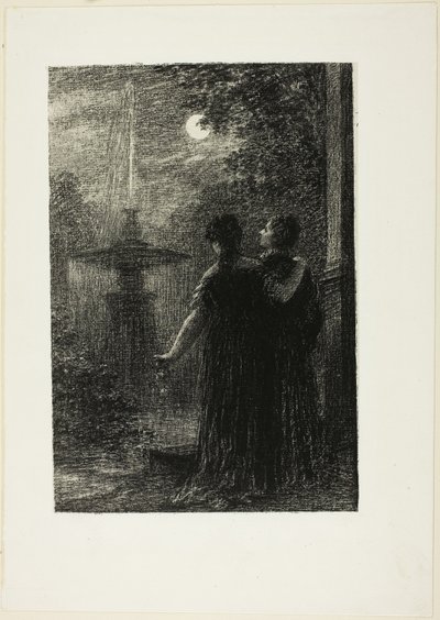 Beatrice y Benedict, Acto I: Nocturno, de la ópera de Hector Berlioz "Beatrice y Benedict (1862)" de Henri Fantin Latour