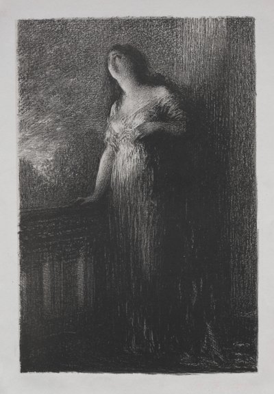 Confiando en la noche de Ignace Henri Jean Fantin Latour