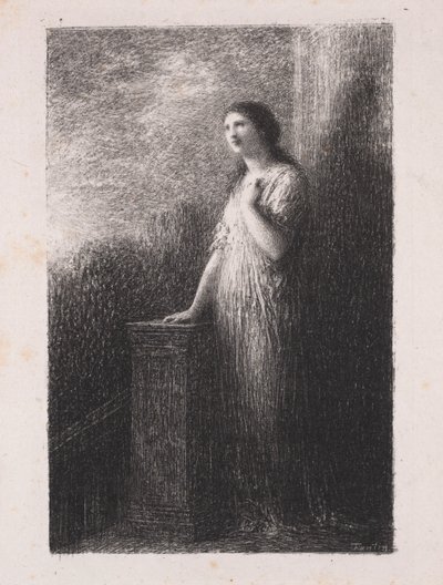 Confiando en la noche de Ignace Henri Jean Fantin Latour