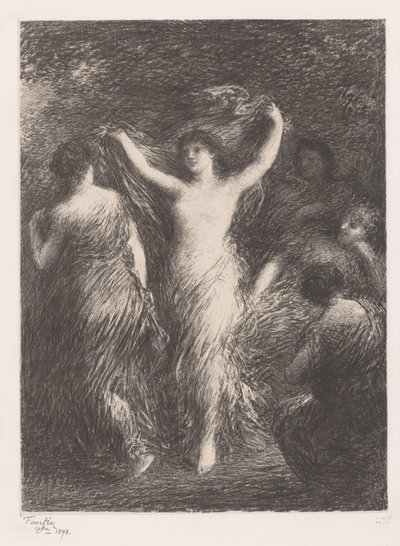Bailar y mirar a las mujeres
Danses de Ignace Henri Jean Fantin Latour