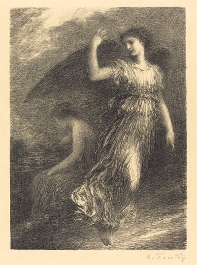 Debut de "Paraíso y el Peri" (3ª placa) de Ignace Henri Jean Fantin Latour