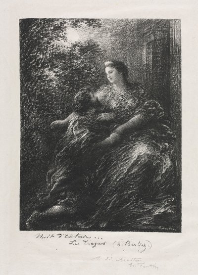 Dúo de los Troyanos de Ignace Henri Jean Fantin Latour