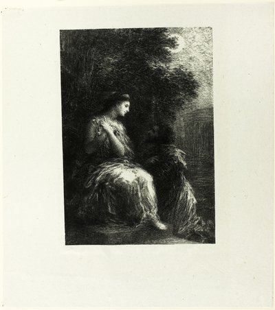 Dúo de los Troyanos, séptima placa de Ignace Henri Jean Fantin Latour