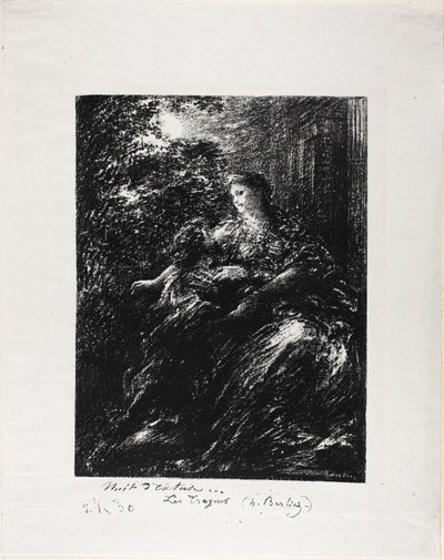 Dúo de los Troyanos, sexto plato de Ignace Henri Jean Fantin Latour