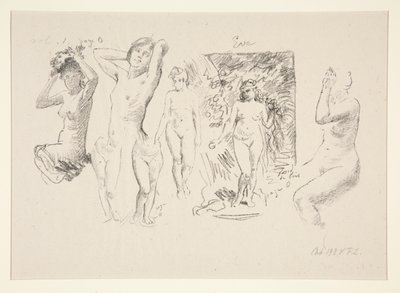 Hoja de de Ignace Henri Jean Fantin Latour