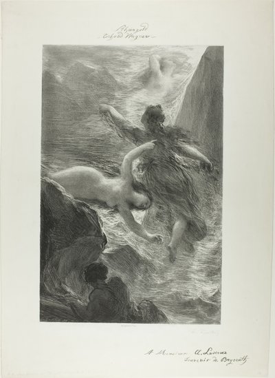 Primera escena de El oro del Rin de Ignace Henri Jean Fantin Latour