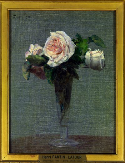 Flores Pintura de Henri Fantin Latour (1836-1904) 1872. París, museo del Louvre de Ignace Henri Jean Fantin Latour