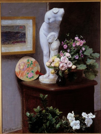 Flores y objetos de Ignace Henri Jean Fantin Latour