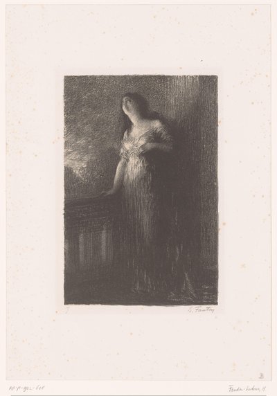Julieta está en el balcón por la noche
Roméo et Juliette. Confianza en la noche
Vida y obra de Hector Berlioz (título de la serie) de Ignace Henri Jean Fantin Latour