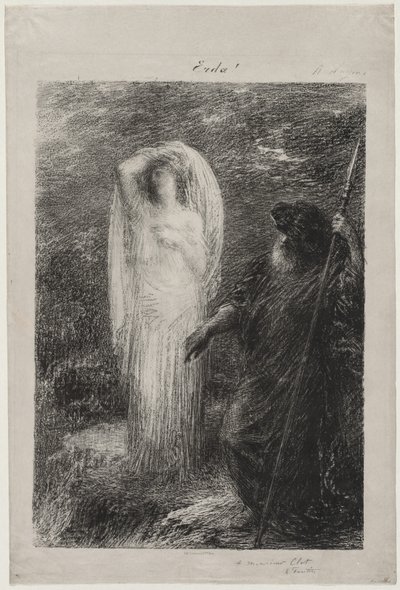 La evocación de Erda de Ignace Henri Jean Fantin Latour