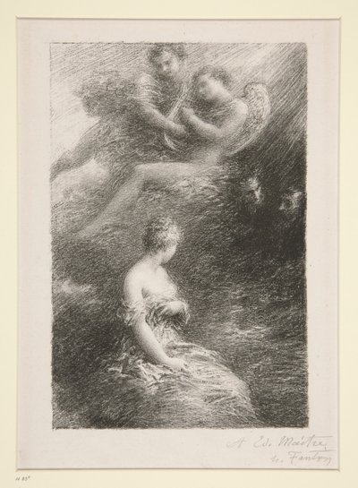 La damnation de Faust: apparition de Marguerite (La condenación de Fausto: La aparición de Marguerite) de Ignace Henri Jean Fantin Latour