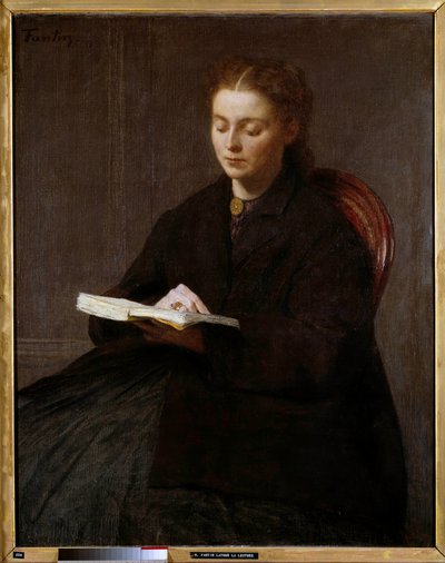La lectura de Ignace Henri Jean Fantin Latour