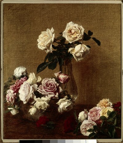 Las rosas de Ignace Henri Jean Fantin Latour