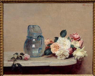 Las rosas de Ignace Henri Jean Fantin Latour