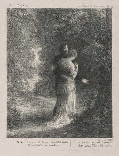Poemas de Amor (Tercera Placa) de Ignace Henri Jean Fantin Latour