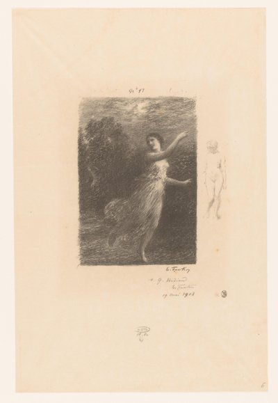 Nimf vlucht weg for sater
De noche, la ninfa errante
Bucólicos. Idilios y fragmentos de idilios. XXIV
Gedichten van André Chénier (título de la serie)
Ilustraciones para las Poésies d